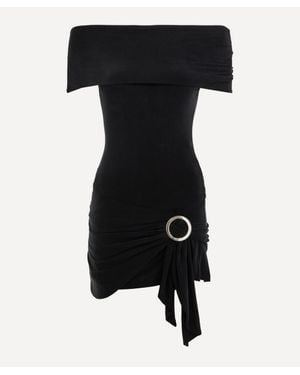 Peachy Den Amelia Bandeau Mini Dress - Black
