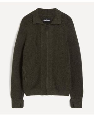 Barbour Garthman Zip Cardigan - Green