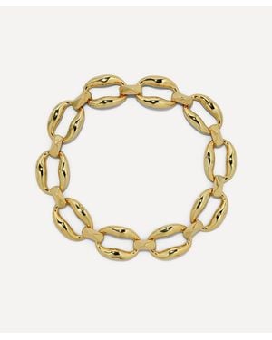 Alexis 14Ct-Plated Molten Link Chain Necklace - Metallic