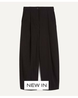 TOTEME Single-Pleat Pants - Black