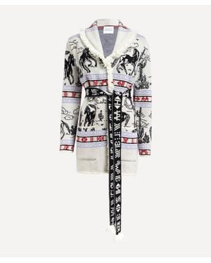 Hayley Menzies Bronco Jacquard Cardigan - White