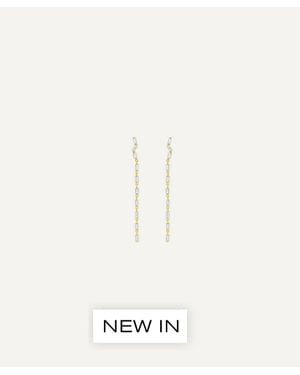 Suzanne Kalan 14Ct Topaz Drop Earrings - White