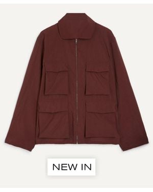 Lemaire 3D Pocket Safari Jacket - Red