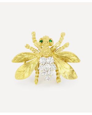Kojis 18Ct Diamond Bee Brooch - Metallic