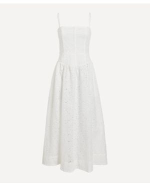 Reformation Katarin Broderie Anglaise Dress - White