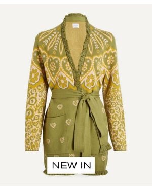 Hayley Menzies Dalton Jacquard Cardigan - Green