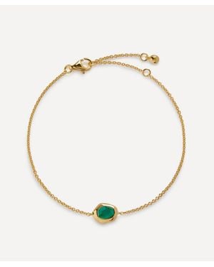 Monica Vinader 18Ct-Plated Vermeil Odyssey Gemstone Chain Bracelet - Metallic
