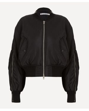 Acne Studios Zipped Bomber Jacket - Black
