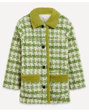Lisa Says Gah Monique Sherpa Jacket - Green