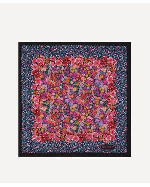Liberty Floral Medley 45 X 45 Silk Neckerchief - Red