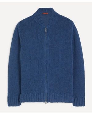 Barena Sogia Knitted Zip-Up Cardigan - Blue