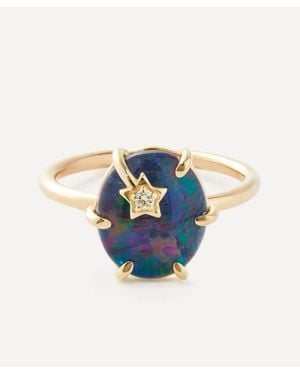 Andrea Fohrman 14Ct Mini Galaxy Australian Opal Ring - Blue