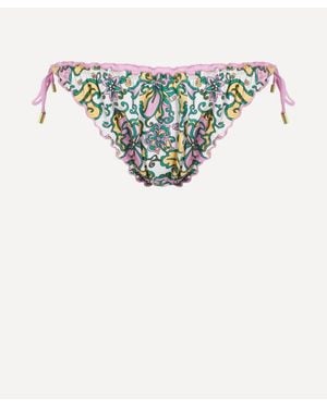Heidi Klein Reversible Ruffle Triangle Bottoms - Multicolour