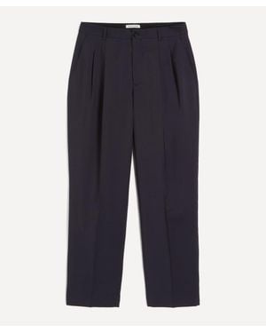 Carter Young Double Pleated Pants - Blue