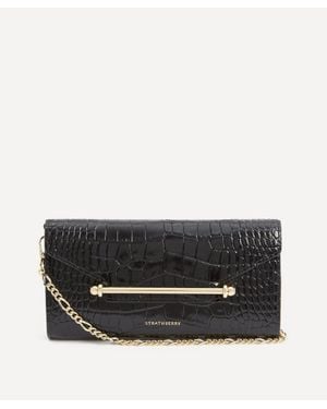 Strathberry Multrees Cross-Body Chain Wallet - Black