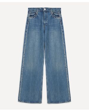 Reformation Cary High Rise Chesapeake Studded Jeans - White