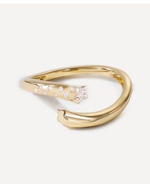Roxanne First 14Ct Diamond Polka Dot Shooting Star Ring - White