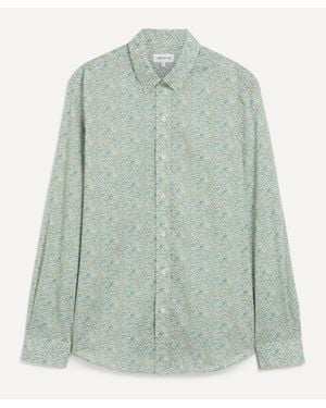 Liberty Classic Fit Tana Lawn Cotton Shirt - Green
