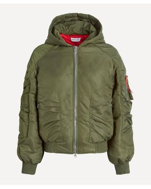 Peachy Den Penny Spring Bomber Jacket - Green