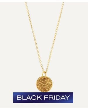 Alighieri 24Ct-Plated Baby Lion Cub Pendant Necklace - White