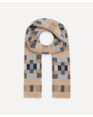 Quinton-chadwick Brushed Block Fossil Scarf - Natural