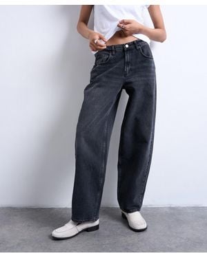 TOPSHOP Lowrie Low-Rise Baggy Jeans - Blue