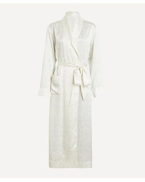Liberty Silk-Satin Robe - White