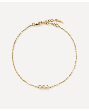 Missoma 14Ct Fine Diamond Solitaire Trio Bracelet - Natural