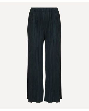 Pleats Please Issey Miyake Monthly Colours: November Pleated Trousers - Blue