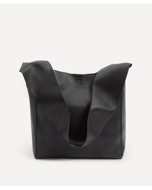 JOSEPH Cozumel Light Leather Slouch Bag - Black