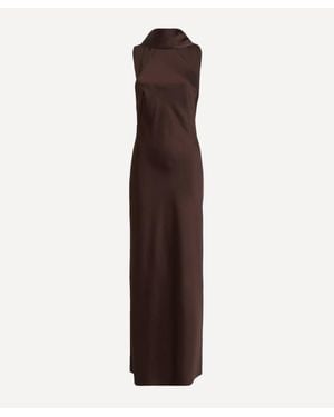 Significant Other Lucile Halter Maxi Dress - Brown