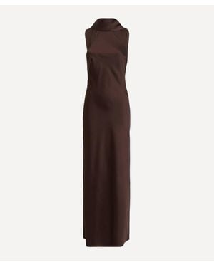Significant Other Lucile Halter Maxi Dress - Brown