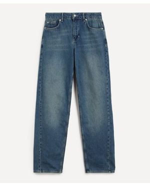 Peachy Den Joan Barrel-Leg Jeans - Blue