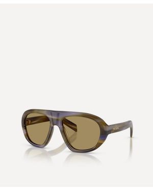 Prada Aviator Sunglasses - Natural