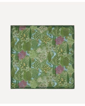 Liberty Persian Gardens 90X90 Silk Scarf - Green