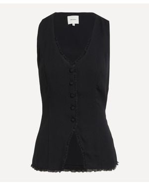 Reformation Skylar Button-Up Top - Black