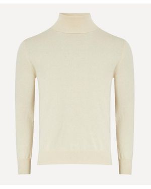 Husbands Cashmere Turtleneck Sweater - White