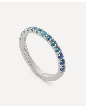 Liberty 18Ct Stone Tennis Ring - Blue