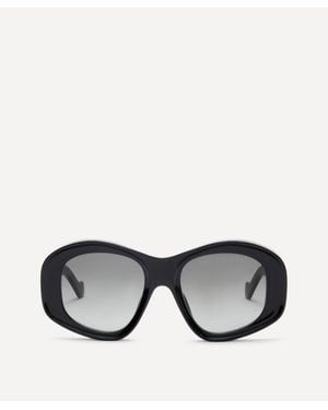 Loewe Bevelled Pentagon Sunglasses - Black