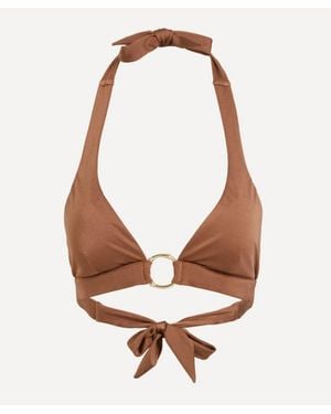 Heidi Klein Ring Halterneck Top - White