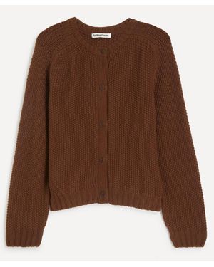 YMC Atomic Merino Wool Cardigan - Brown