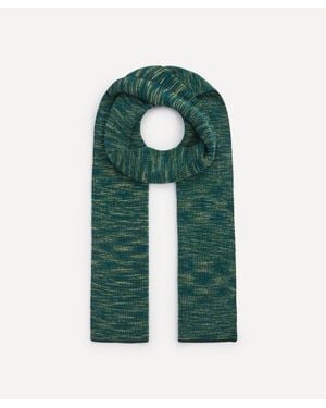 Missoni Melange Cotton-Blend Scarf - Green