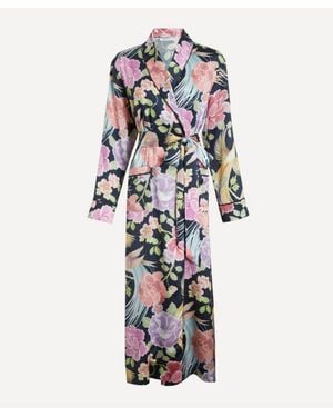 Liberty Silk-Satin Robe - White