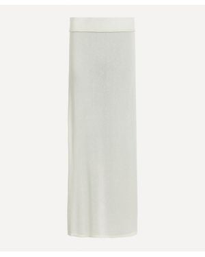 TOTEME Long Knit Skirt - White