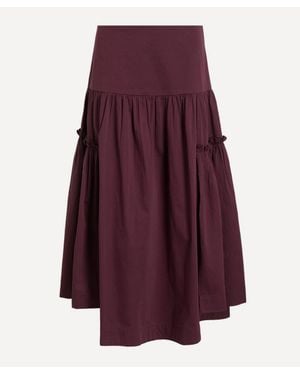 Damson Madder Berta Midi Skirt - Purple