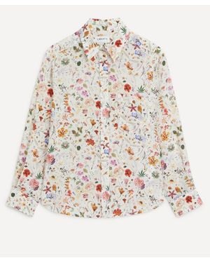 Liberty Relaxed Silk Shirt - Natural