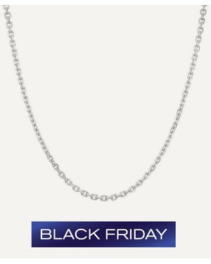 Dinny Hall Sterling Chunky Trace Chain Necklace - White