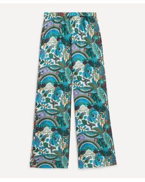 Liberty The Stage Silk Palazzo Pants - Blue