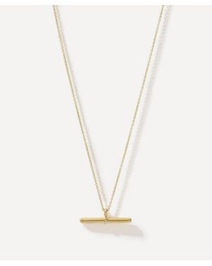 Otiumberg 14Ct-Plated Vermeil Vestige Toggle Pendant Necklace - White