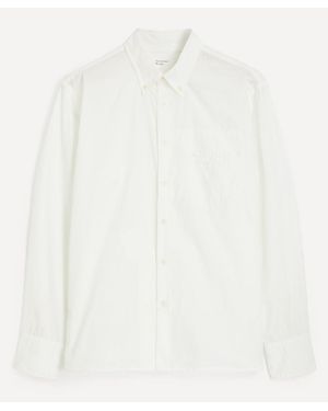 Universal Works Lazy Day Cotton Poplin Shirt - White